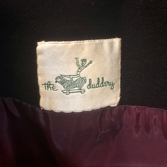 VTG Gloria Sachs Designer Navy Coat Fits Sz 8 - Picture 15 of 16